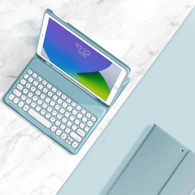 Чехол для iPad Mini 6, 2021, 8,3 дюйма, с магнитной клавиатурой, чехол для iPad Mini 4, 5, складной смарт-кожаный чехол, беспроводная клавиатура