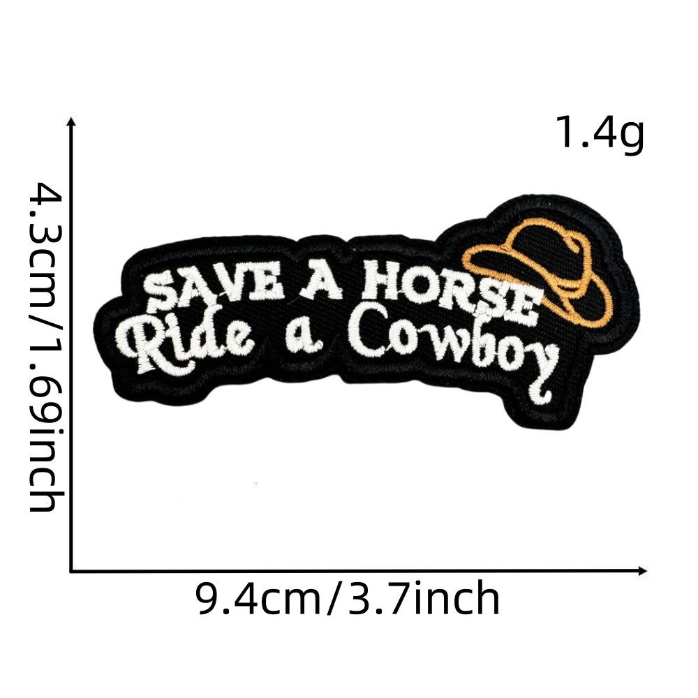 Нашивки для вышивки на джинсовой ткани с изображением мультяшного мальчика в стиле вестерн для курток и декора одежды