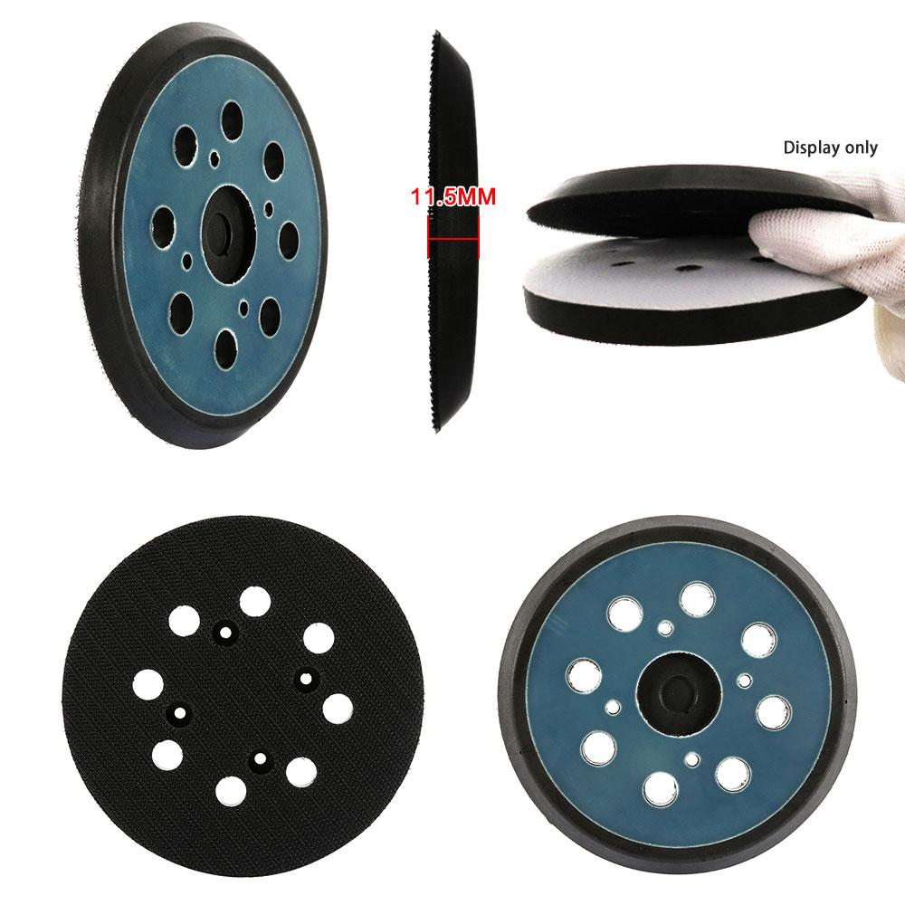 5 Inch 8 Holes 125mm Hook Loop Sanding Backing Pad Electric Orbital Sander Disk Discs Porter Cable Backup Stick On Pad