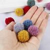 15/20mm Colorful Pompoms Dolls Garment Handmade Material Soft Fluffy Pom Poms Ball For DIY Kids Toys Accessorie