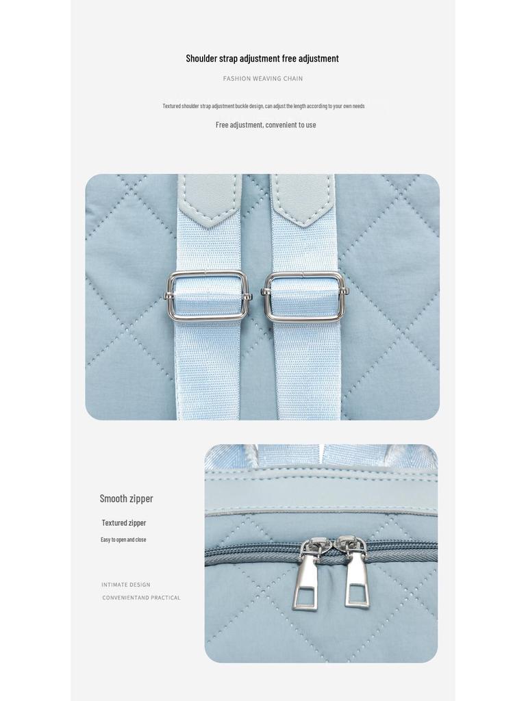 Женская многофункциональная сумка 2025: На плечо, Рюкзак, Через плечо, Клетчатый дизайн