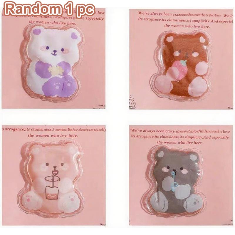 Мини Зимняя Грелка для Рук Моментальный Нагрев Милая Гелевая Грелка для Рук Портативная Защелкивающаяся Карманная Грелка Многоразовая для Дома Офиса Улицы