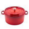 Staub Pico Cocotte круглый 28см 1102806 Кастрюля Эмалированная кастрюля Rund Brater Cherry Кастрюля Pico Cocotte Стильная посуда Кухонные принадлежности [Staub] Cherry/Red