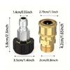 2pcs Quick Connection Pressure Washer Adapter Set Pressure Washer Connector  Car Wash