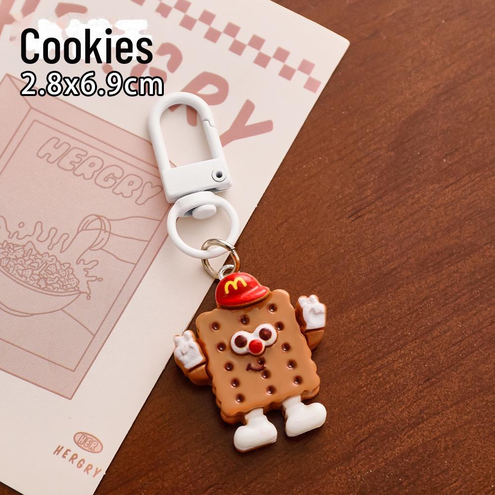 Брелок в виде мультяшного хлеба: Симпатичная сумка из смолы своими руками, очаровательный и забавный подарок для студентов