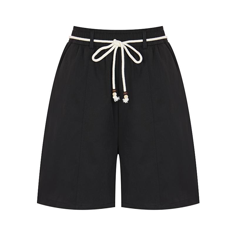 SELLY'S String Elastic Midi Pants_I6B-Cpt011