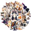 35-70 шт. Реалистичные наклейки с кошками Милый стиль Мяу Граффити Водонепроницаемое украшение DIY Наклейка для чемодана, компьютера, телефона, скейтборда