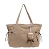 Women's Nylon Shoulder Bag Large Capacity Casual Bag Versatile Solid Zipper Student Computer Bag