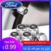 New 2026 Car Sticker 5Pcs Alloy Aluminum Car Valve Caps Dust Covers Rim For Mustang Ford Fiesta Kuga Edge Mondeo ST Fusion Explo