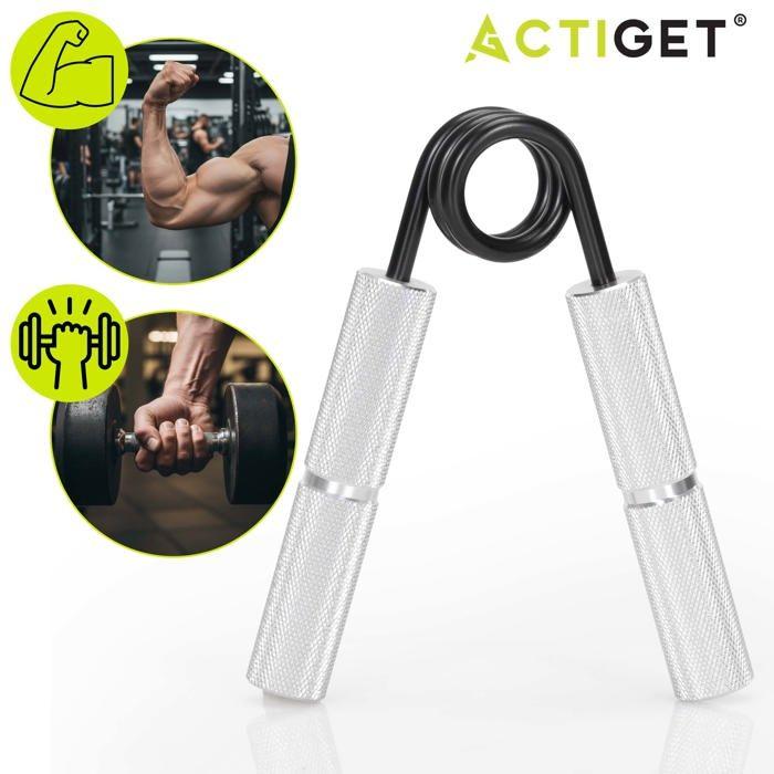 Accessoire d'entraînement - SPRINGOS - Pince à main - Résistance 45 kg - Argent et noir - Mixte