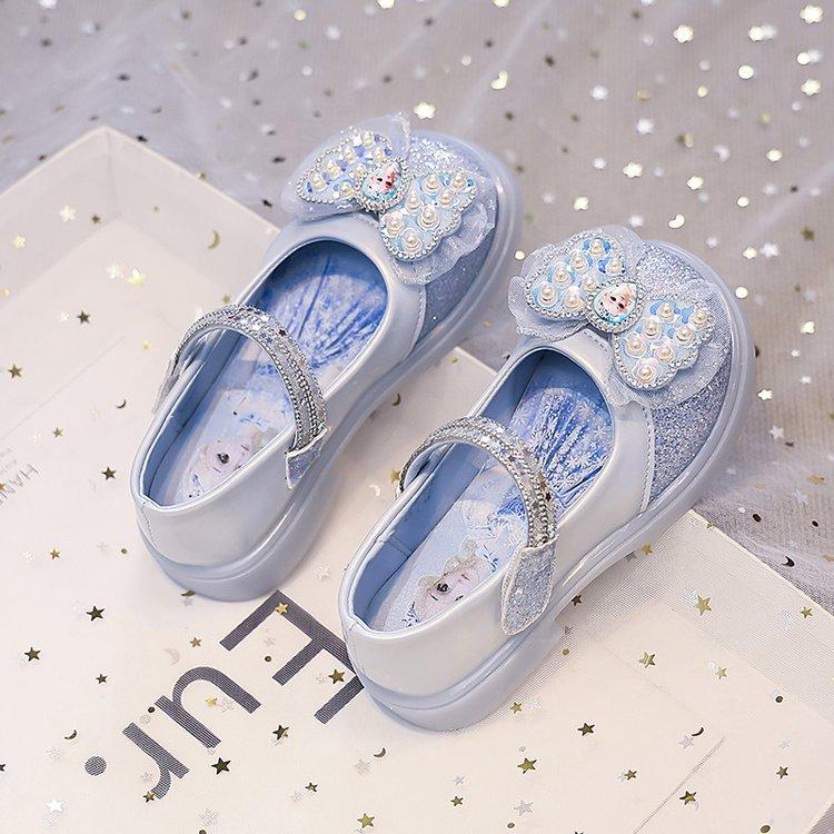 Детская обувь для девочек, обувь принцессы, весна и осень, новая мода, мягкая подошва, обувь для маленьких девочек, украшенная стразами, детская стеклянная обувь