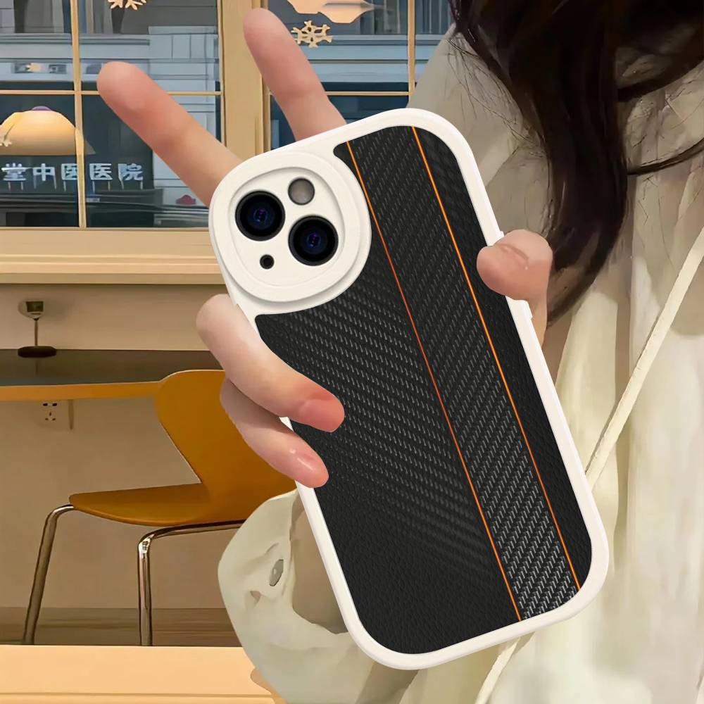 Текстура волокна для iPhone 16 15 14 16E 13 12 11 Pro Max Plus, кожаный чехол для телефона