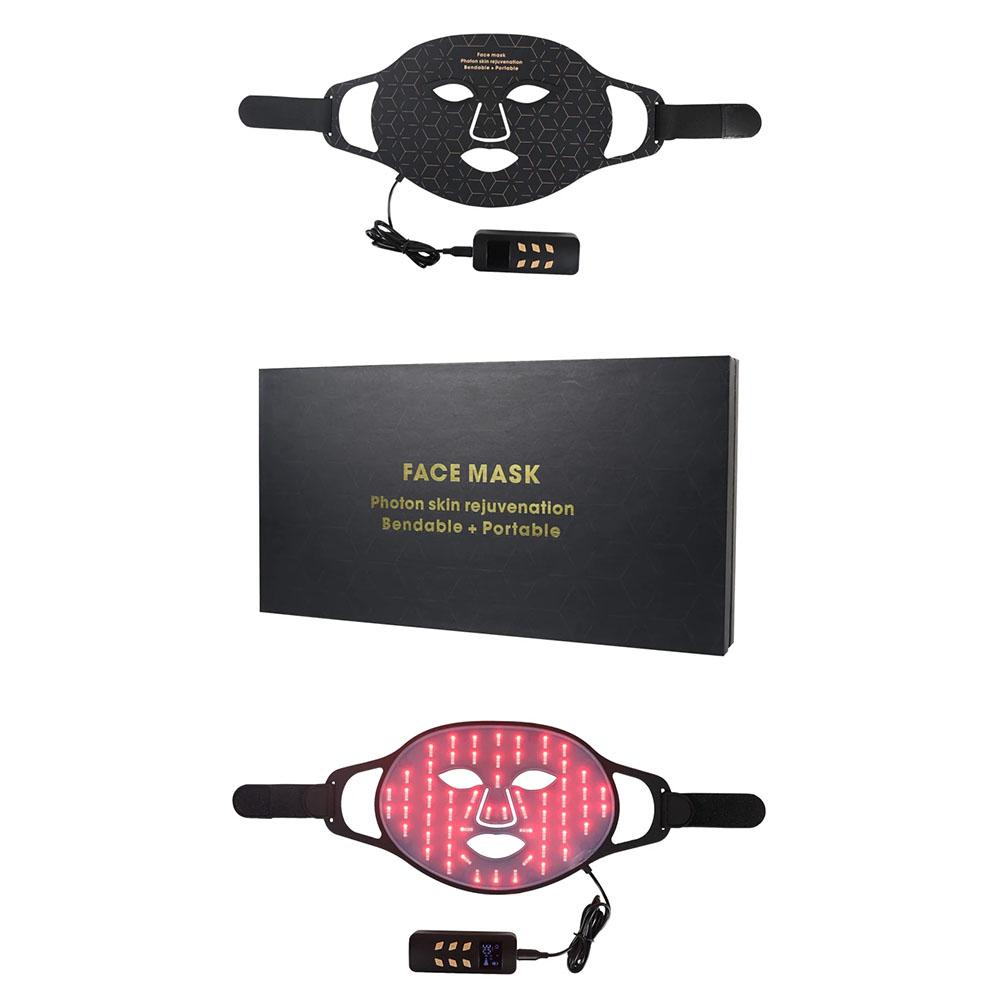 4-цветная светодиодная маска для лица с 240 шариками фотонной терапии, контроль жирности и осветление кожи, уменьшение морщин и лечение акне для омоложения лица