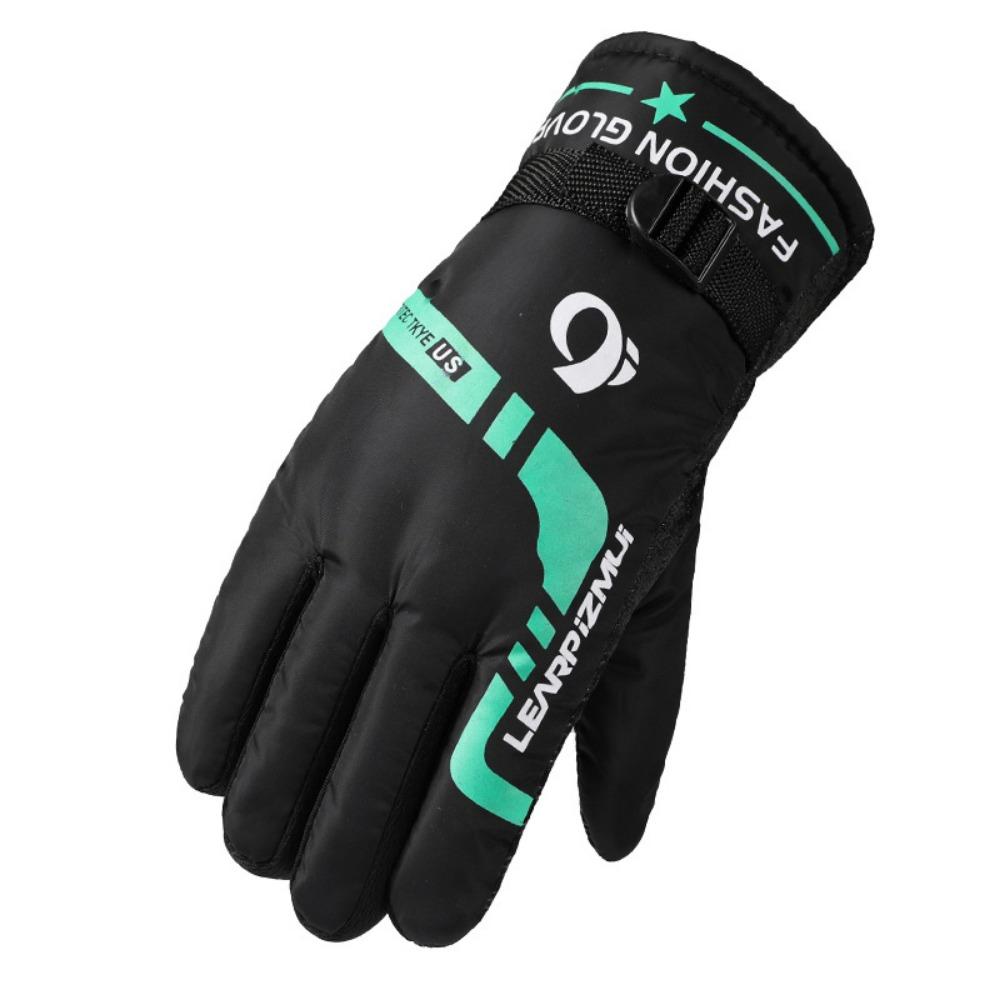 Перчатки Мужские Зимние Теплые Флисовые для Катания на Электромобиле Утепленные Мотоциклетные Ветрозащитные Водонепроницаемые Противоскользящие Перчатки Мужские