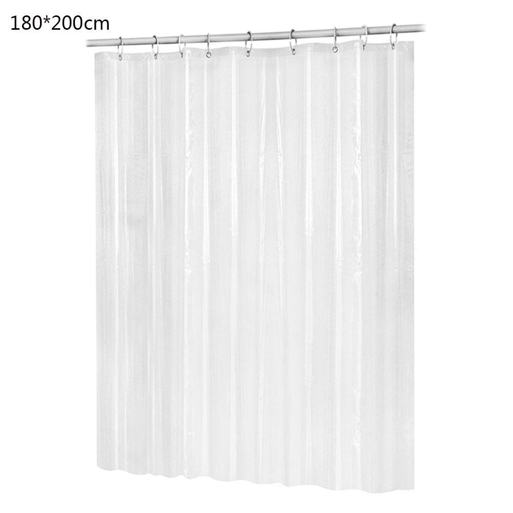 Домашний декор Водонепроницаемый Прозрачный ПЭВА Пластик Принадлежности для ванной Занавеска для душа Водоотталкивающая