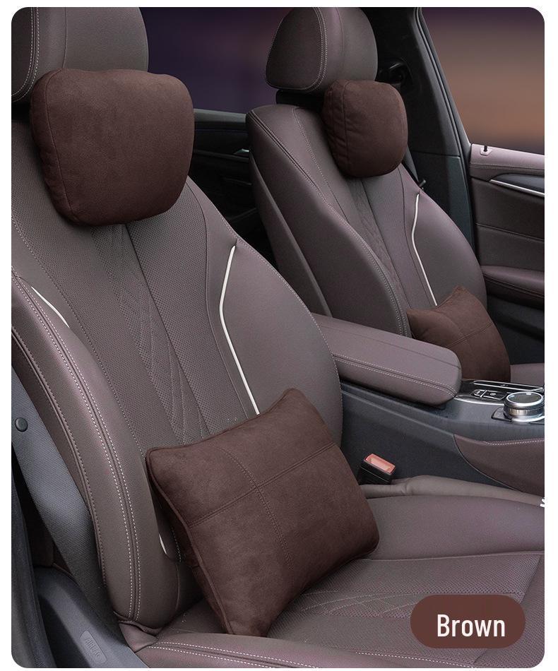 Поясничная подушка из замши для Maybach: Подушка подголовника и поддержка шеи.