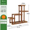 Многоярусная подставка для цветов и растений из массива дерева для использования в помещении/на открытом воздухе