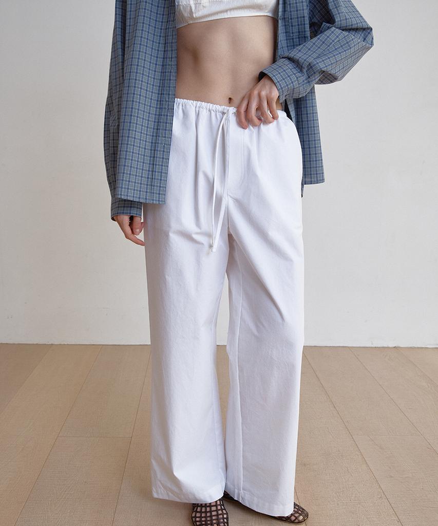BUT'TON Cotton Banding Pants(Ivory)