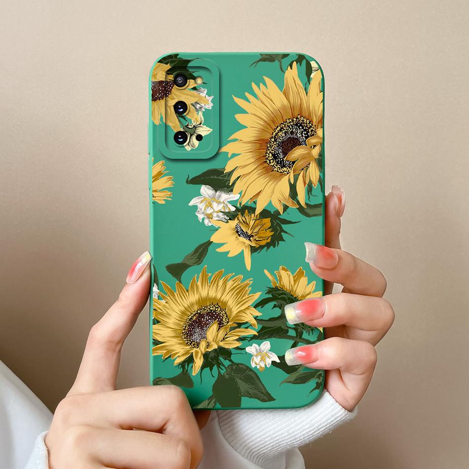 Case For Samsung Galaxy S20 FE Plus Ultra Cute Soft Liquid Silicone Full Protection Bumper For Samsung S 20 GalaxyS20 Coque Gift