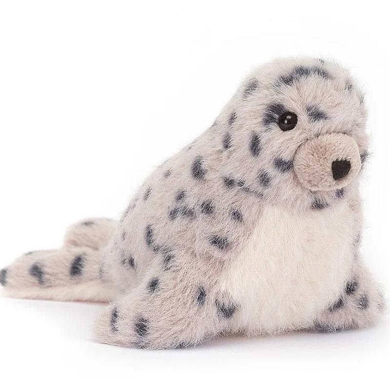 Jellycat Серия «Океан» Животное Маятник Круглый Пятнистый Тюлень Компаньон Кукла для Утешения Плюшевая Кукла 8 см Высотой