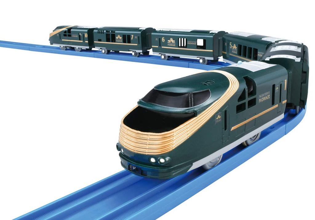 TAKARA TOMY "PLARAIL Cruise Train DX Series TWILIGHT EXPRESS Mizukaze" Train Train Toy 3 Years Old and Above Toy Safety Standards Passed ST Mark