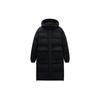 Solid Color Long Warm Thick Down Jacket With Hood Women Outerwear Basic-Black 162418906-2