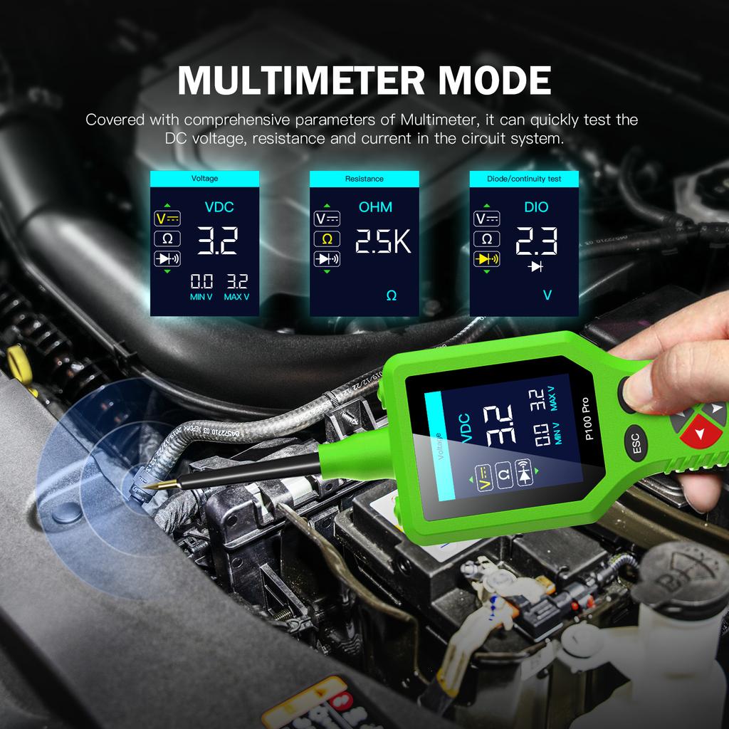 Pro 9-30V Автомобильный Контурный Диагностический Зонд 12В 24В Комплект Зондов для Автомобильных Цепей Цифровой Мультиметр Осциллограф Активация/Регулируемый 0-5В