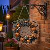 Acrylic Pumpkin Wall Hanging Halloween Pendant Decoration with Chain Waterproof Welcome Festive Window Ornament Sign for Front Door Porch Indoor