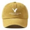 Хлопковая Бейсболка American Eagle С потертостями Регулируемая Шляпа от солнца Защита от солнца Хип-хоп Кепка с козырьком Для мужчин Женщин Унисекс