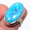 Кольцо в подарок из чистого серебра 925 пробы с ларимаром Natural Republic S.7 M6h98