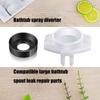 Набор для ремонта переключателя излива ванны Герметичный Ремонт Запасные части Портативный аксессуар для использования с душевым смесителем 6 шт.
