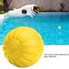1 Pcs EVA Dog Ball Toy Pet Bite Resistant Chew Toys Pets Interactive Balls(yellow)