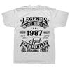 Funny Made In 1987 37th Cassette Tape Graphic Tshirts Unisex Womens Fashion Casual Tshirt 100 Cotton Loose Oversized T Shirt