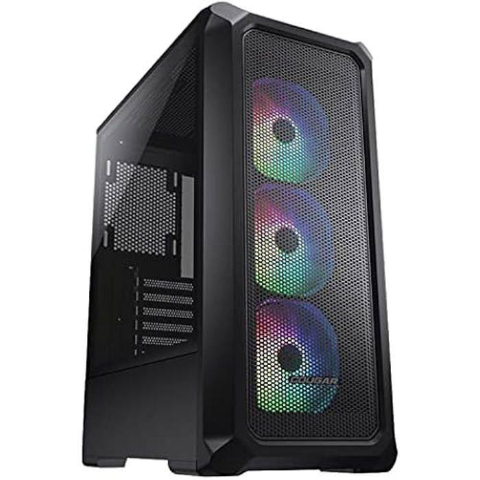 Tour Midi - COUGAR - Archon 2 Mesh RGB Noir - Éclairage RVB Incroyable - Refroidissement Haut De Gamme