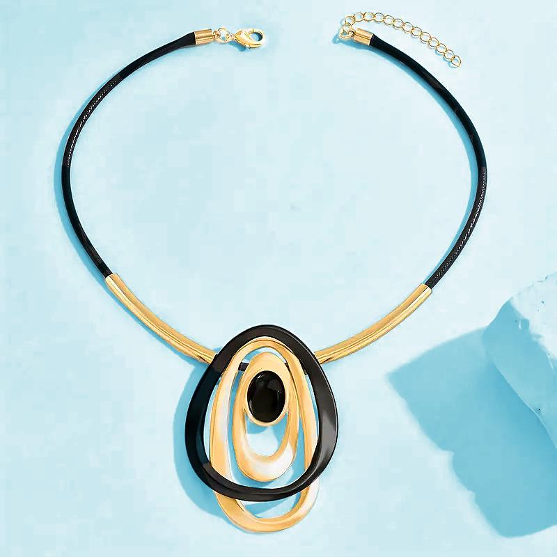 Винтажное кольцо овал кулон ожерелье