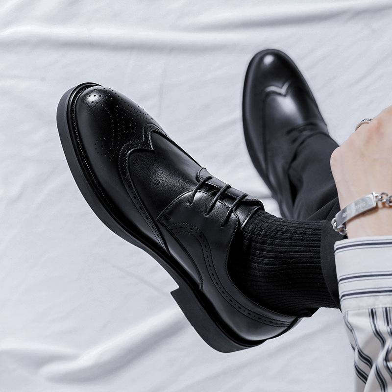 Мужская обувь Британский рост жениха свадебный костюм деловое платье повседневная мужская кожаная обувь 85676-R