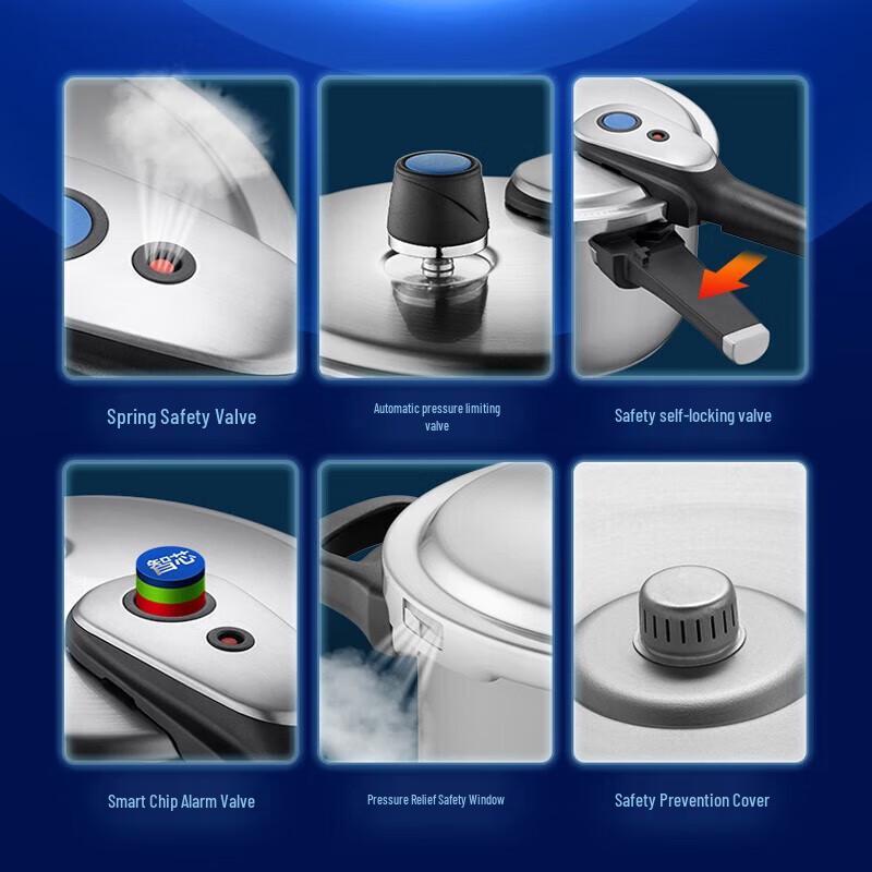 ASD Умная скороварка из нержавеющей стали 304, 4,0 л, с дисплеем