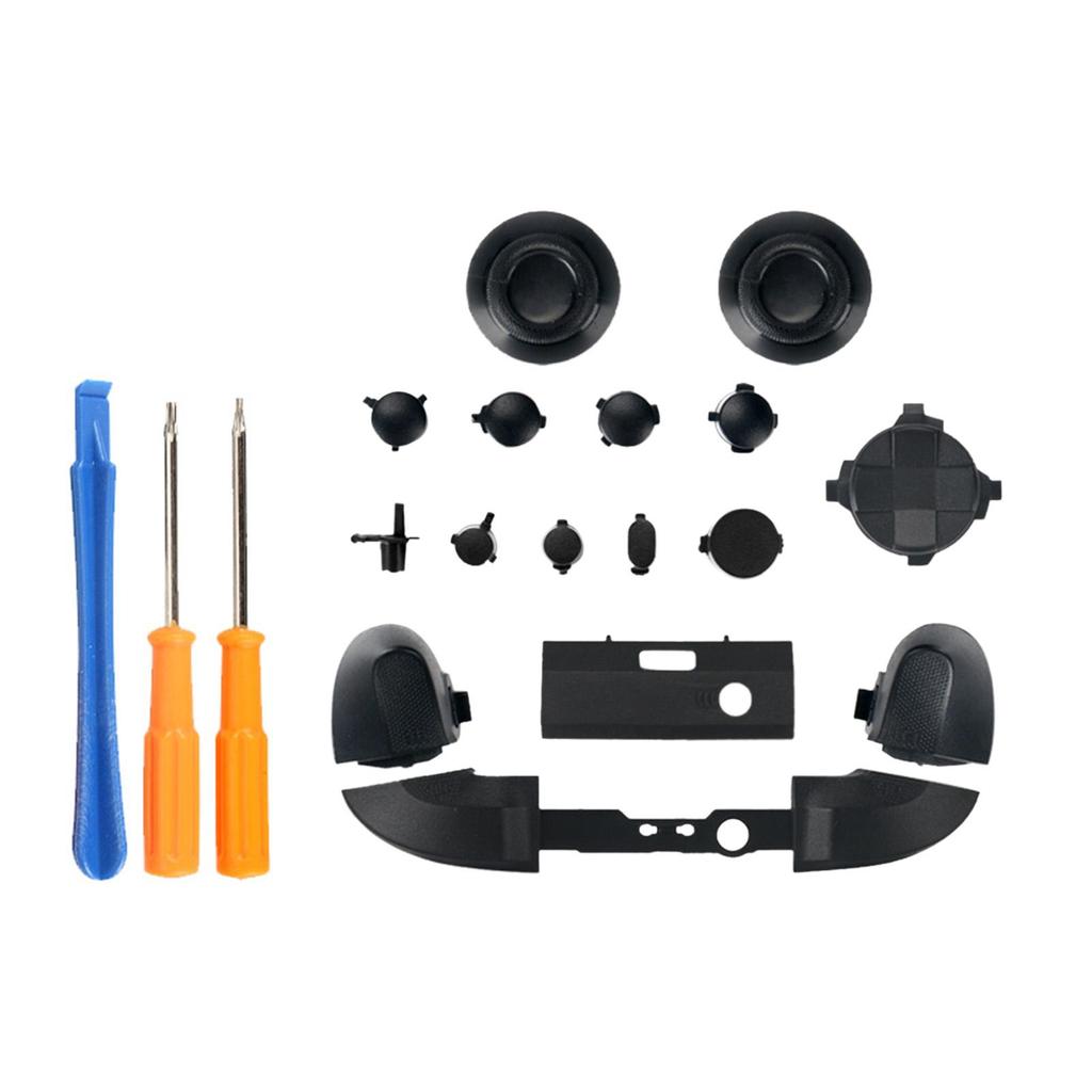 Replacement Plastic Button Kit for Xbox Series X Controller Full Set with Tools Black