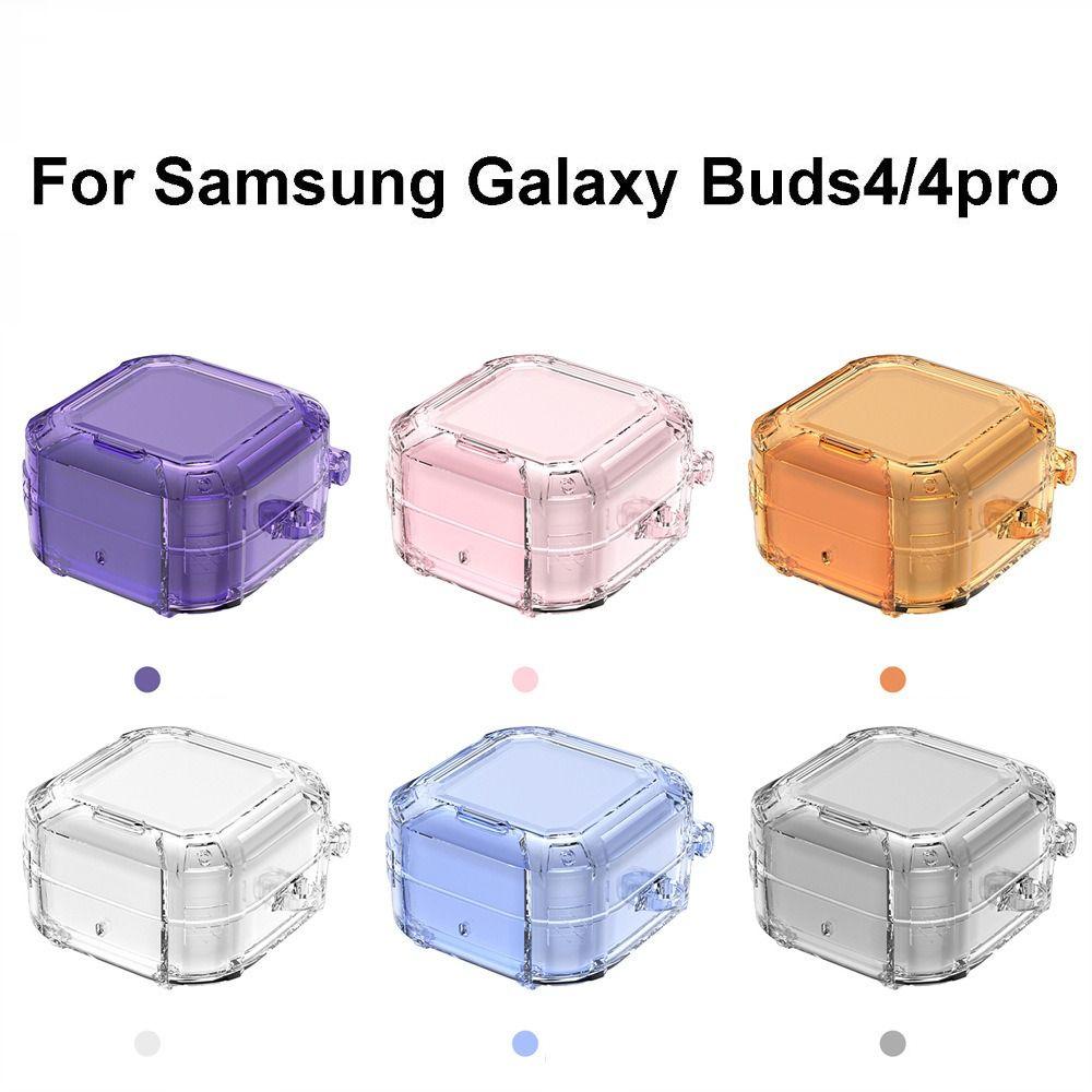 with Phone Stand Protective Case Transparent Earbuds Cover for Samsung Galaxy Buds4/4pro Travel