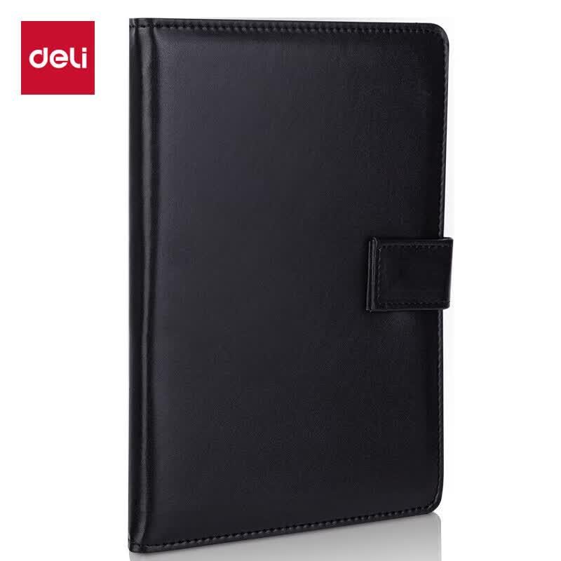 Deli Business Leather Notebook with Snap Button