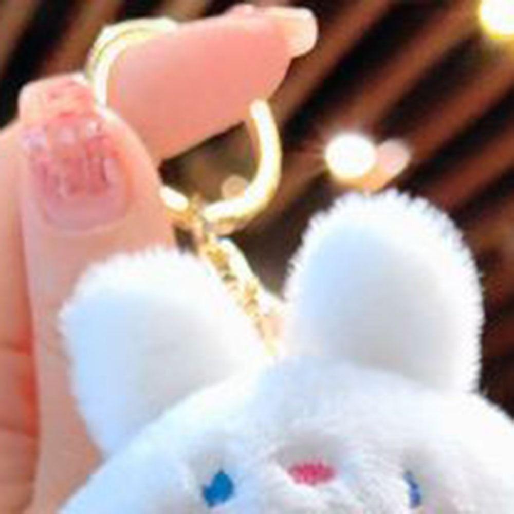 Мультяшный Милый Плюшевый Кулон Кукла Кролик Лягушка Медведь Брелок для Ключей Машины Девочка/Мальчик