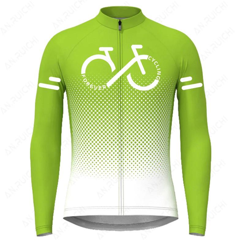 Gradient Long Sleeve Cycling Jersey Breathable Road Mountain Bike Shirt Men Women