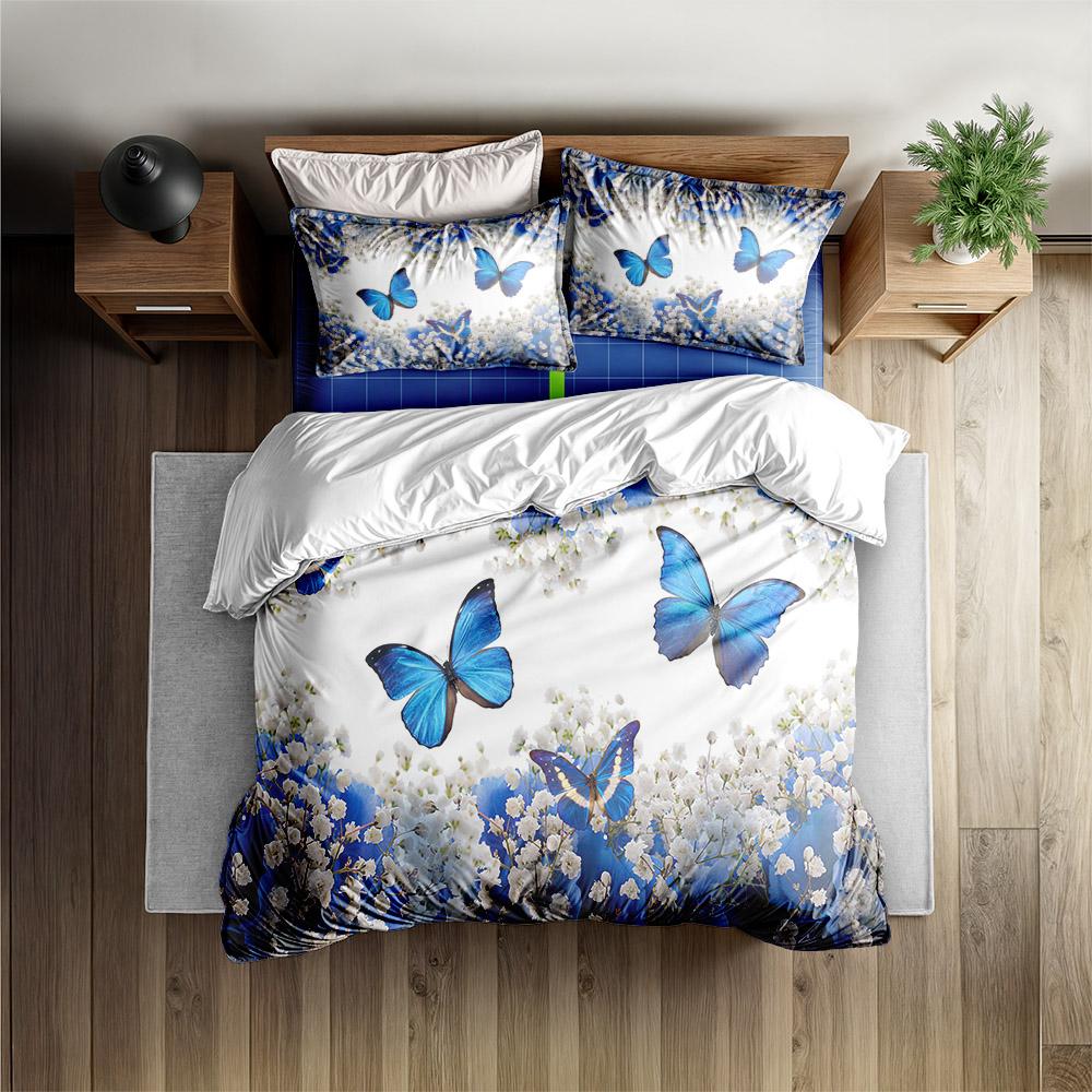Beauty Bumblebee Duvet Cover Set King Queen Double Full Twin Single Size Bed Linen Set