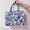 Jacquard Beach Tote Bag for Women 2024 Luxury Designer Handbag Travel Large Capacity Shoulder Bag Embroidery Shopping Bag