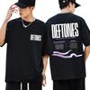 Deftones Североамериканский тур Мода Ретро Мужские и Женские Футболки 202526 Лето Чистый Хлопок 100% Печатные Свободные Футболки