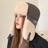 Lei Feng Hat Men's Hat Women's Autumn and Winter Thickened Warm Artifact Plush Hat Outdoor Cycling and Skiing Versatile Ear Protection Hat