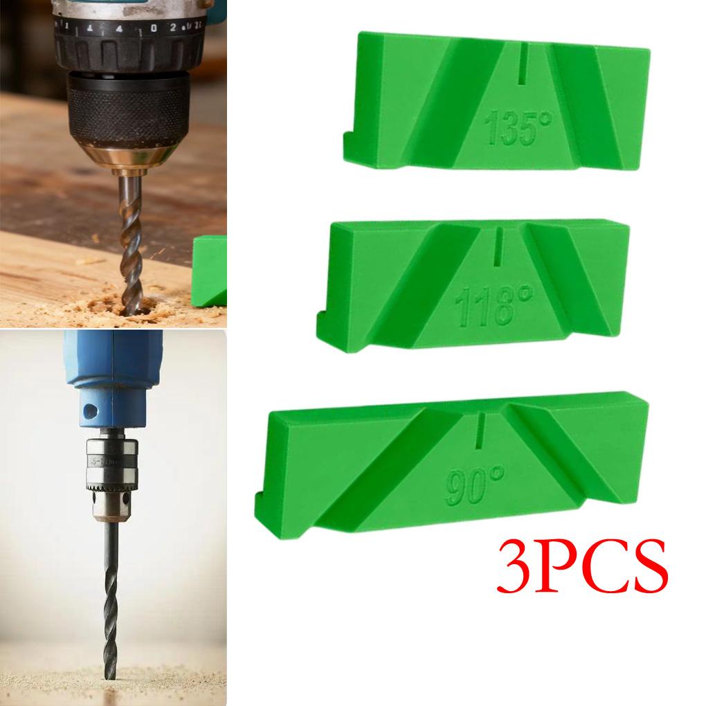 Набор из 3 приспособлений для заточки сверл для поддержания постоянного угла 90/118/135 градусов, совместимый с электрическими настольными шлифовальными станками