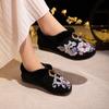 Women's Winter Moccasin Slippers Anti-Slip Embroidered Loafers Shoes With Faux Fur Lined Indoor Outdoor House Shoes Warm Walking Flats Shoes for Women