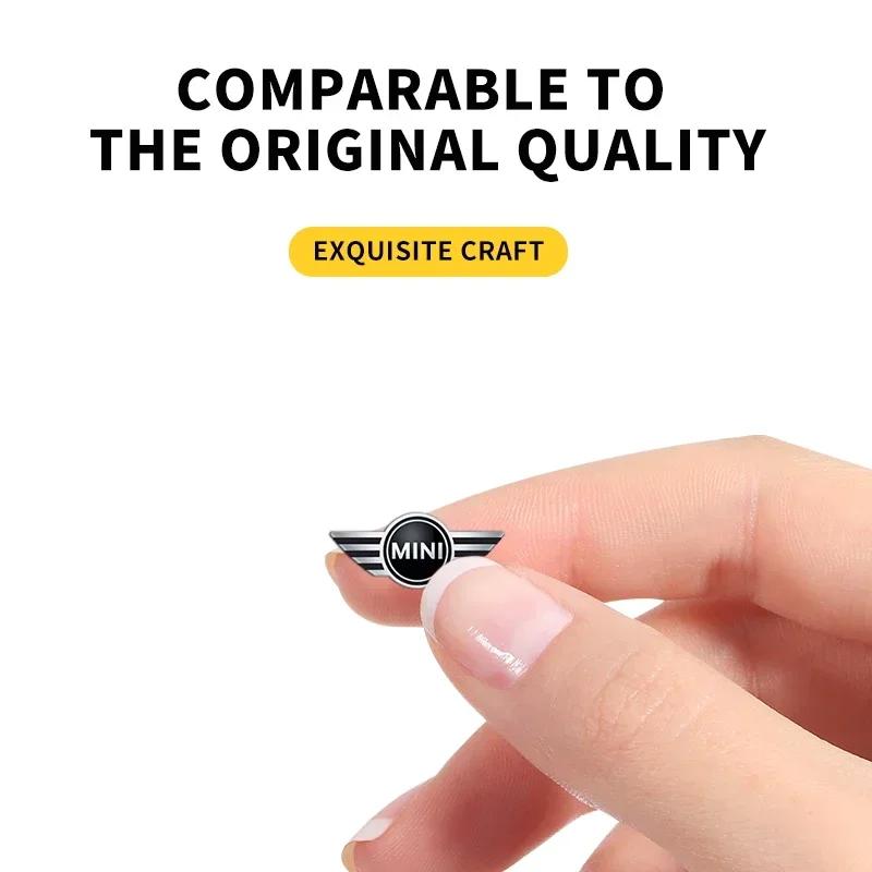2/5/10Pcs 21MM Aluminium Metal Car Key Badge Stickers For Mini John Cooper R56 F56 Countryman R60 F60 Clubman F54 R55 Coopers fpvcm00