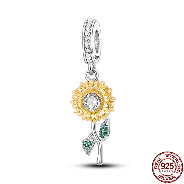 POMOiii Подвеска из стерлингового серебра 925 пробы, оригинальная модная подвеска из бисера, синяя бабочка, подвеска в виде животного, браслет, ожерелье, брелок, женские ювелирные изделия